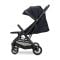 Carucior pentru copii, Lorelli Calista, pliere automata, cadru aluminiu, pana la 22 kg, Black
