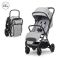Carucior pentru copii, Lorelli Calista, pliere automata, cadru aluminiu, pana la 22 kg, Grey
