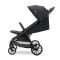 Carucior pentru copii, Lorelli Nuvella, pliere cu o mana, spatar reglabil, pana la 22 kg, Black