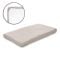 Cearceaf cu elastic pentru patut, 98 x 65 cm, 100% bumbac ranforce, Beige Sky