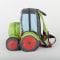 Rucsac pentru copii, Sigikid, Tractor cu roti si detalii 3D