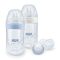 Set biberoane Nuk Nature Sense Twin, Bleu