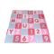 Covoras puzzle colorat, 110 piese, Knorr Toys, din spuma moale EVA, 180 x 180 cm, Cifre si litere