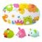 Set covoras de baie si 3 jucarii animalute, Knorr Toys, 69 x 39 cm