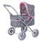 Carucior pentru papusi, Knorr Toys Mini Lili, copertina reglabila, husa de picioare, 56 x 35 x 56 cm, Star Grey