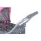 Carucior pentru papusi, Knorr Toys Mini Lili, copertina reglabila, husa de picioare, 56 x 35 x 56 cm, Star Grey