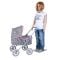 Carucior pentru papusi, Knorr Toys Mini Lili, copertina reglabila, husa de picioare, 56 x 35 x 56 cm, Star Grey