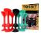 Joc de darts cu ventuze, Tossit, 7 buc, Rosu-Turcoaz