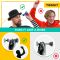 Joc de darts cu ventuze, Tossit, 7 buc, Roz-Bleu