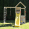Turn de joaca cu 2 platforme, Wendi Toys, panou de catarare, tobogan si modul de gimnastica