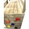 Turn de joaca cu 2 platforme, Wendi Toys, panou de catarare, tobogan, leagan si modul de gimnastica