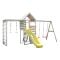 Turn de joaca cu 2 platforme, Wendi Toys, panou de catarare, tobogan, leagan dublu si modul de gimnastica