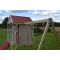 Casuta Wendi Toys Nordic Adventure House, cu loc pentru nisip, tobogan, leagan dublu, modul sport, bucatarie