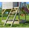 Casuta Wendi Toys Nordic Adventure House, cu loc pentru nisip, tobogan, leagan dublu, modul sport, bucatarie