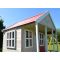 Casuta Wendi Toys Nordic Adventure House, cu loc pentru nisip, tobogan, leagan dublu, modul sport, bucatarie