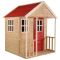 Casuta Wendi Toys Nordic Adventure House, cu loc pentru nisip, tobogan, leagan dublu, modul sport, bucatarie