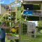 Casuta Wendi Toys Nordic Adventure House, cu loc pentru nisip, tobogan, leagan dublu, modul sport, bucatarie