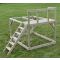 Casuta de gradina, Wendi Toys Grey Lodge, cu tobogan, leagan dublu, modul sport si bucatarie
