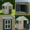 Casuta de gradina, Wendi Toys Grey Lodge, cu tobogan, leagan dublu, modul sport si bucatarie