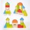 Set blocuri de constructie din lemn, Igroteco, 14 piese