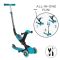 Trotineta Globber Go-Up, 4 in 1, Deluxe Lights, Turcoaz