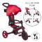 Tricicleta Globber Explorer, 4 In 1, pliabila, Rosu