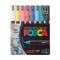 Set markere Posca, UNI PC-1MR, 0.7 MM, Varf Fin Metalic, 8 culori