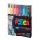 Set markere Posca, UNI PC-1MR, 0.7 MM, Varf Fin Metalic, 8 culori