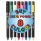 Set markere Posca, UNI PC-1MR, 0.7 MM, Varf Fin Metalic, 8 culori