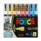 Set markere Posca, UNI PC-5M, 1.8-2.5 MM, 8 culori pastel