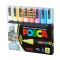 Set markere Posca, UNI PC-5M, 1.8-2.5 MM, 8 culori pastel