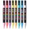 Set markere Posca, UNI PC-3M, 0.9-1.3 MM, 8 culori pastel
