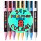Set markere Posca, UNI PC-3M, 0.9-1.3 MM, 8 culori pastel