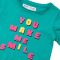Tricou cu maneca lunga si imprimeu frontal Smile Minoti 4Todtee