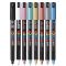 Set markere Posca, UNI PC-1MR, 0.7 MM, Varf Fin Metalic, 8 culori metalizate