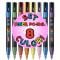 Set markere Posca, UNI PC-3ML, 0.9-1.3 MM, cu sclipici, 8 culori