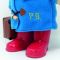 Jucarie de plus, Rainbow Designs, Ursuletul Paddington cu valiza si cizme, 30 cm