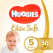 Scutece Huggies, Elite Soft Mega, Marimea 5, 12-22 kg, 50 buc