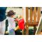 Turn din lemn cu tobogan, leagan, scara si accesorii, Plum