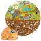 Puzzle rotund, Boppi, 150 piese, Dinozauri