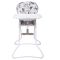 Scaun de masa Graco, Snack N Stow, Patchwork Grey