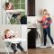 Scaun de masa Graco, Snack N Stow, Patchwork Grey