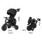 Tricicleta ultrapliabila, Qplay Nova Max, Negru
