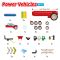 Joc magnetic, Smart Max, Vehicule cu motor, 25 piese