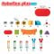 Joc magnetic, Smart Max, Roboti flexibili, 20 piese