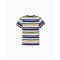 Tricou cu manca scurta si dungi orizontale, multicolor, Zippy