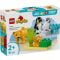 LEGO® DUPLO® - Familii de animale salbatice: Pinguini si lei (10442)
