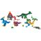 Set constructie, Plus-Plus, 600 piese, Invata sa construiesti, Dinozauri