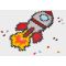 Puzzle pe numere, Plus-Plus, 500 piese, Racheta