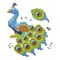 Puzzle pe numere, Plus-Plus, Paun, 800 piese